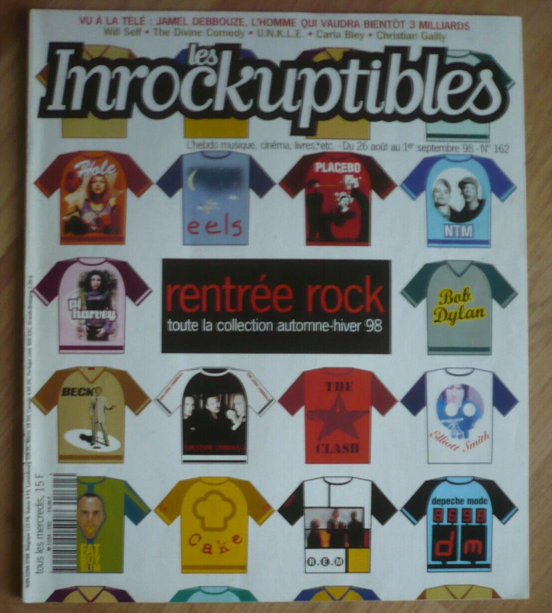 LES INROCKUPTIBLES N° 162  - du 26 août .  Au 1 sept.  1998